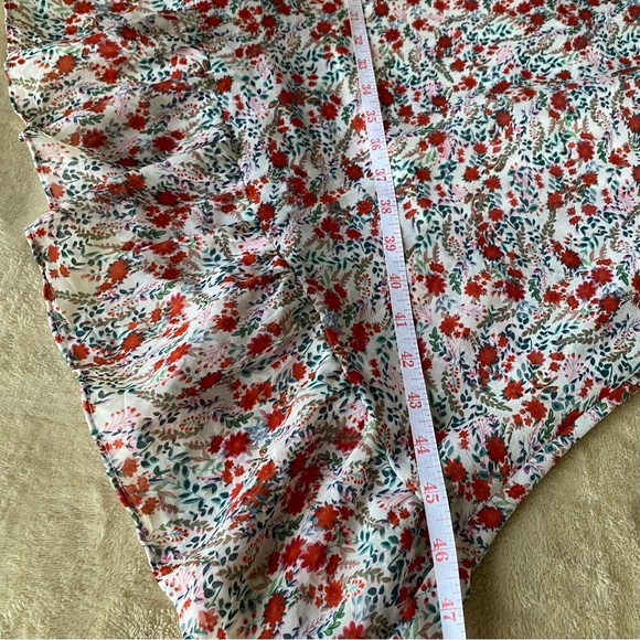 KENDALL & KYLIE Floral Maxi Ruffle Skirt - Size L - Picture 6 of 8